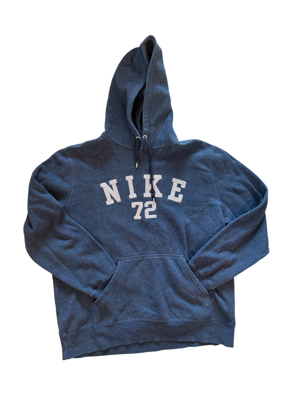 Vintage Nike Spellout Logo Pullover Mens Hoodie Size X-Large Y2K Blue